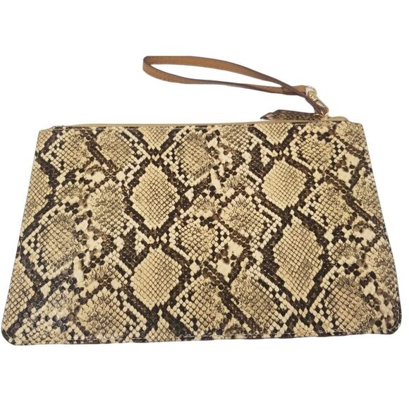 Faux Snakeskin Wristlet Bag. - Picture 1 of 6